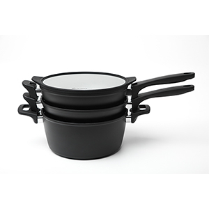 SAXONY 24CM FORGED ALU STACKABLE SET-24CM