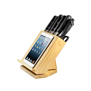 Premium Ipad rotating knife block set 3CR13 8pcs