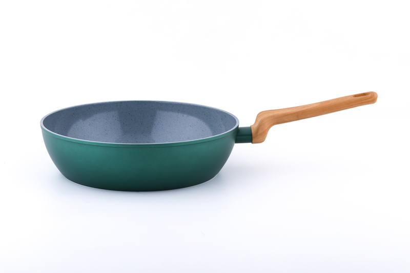 pure綠色陶瓷深煎盤28cm