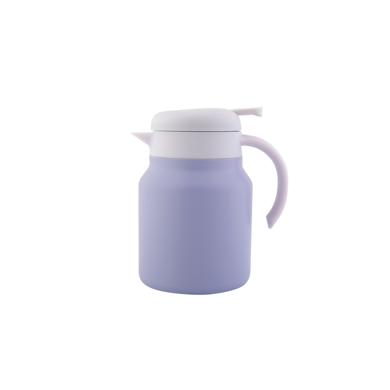 紫色系列陶瓷塗層保溫壺1L